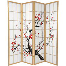 4 Panel Cherry Blossom Room Divider Screen